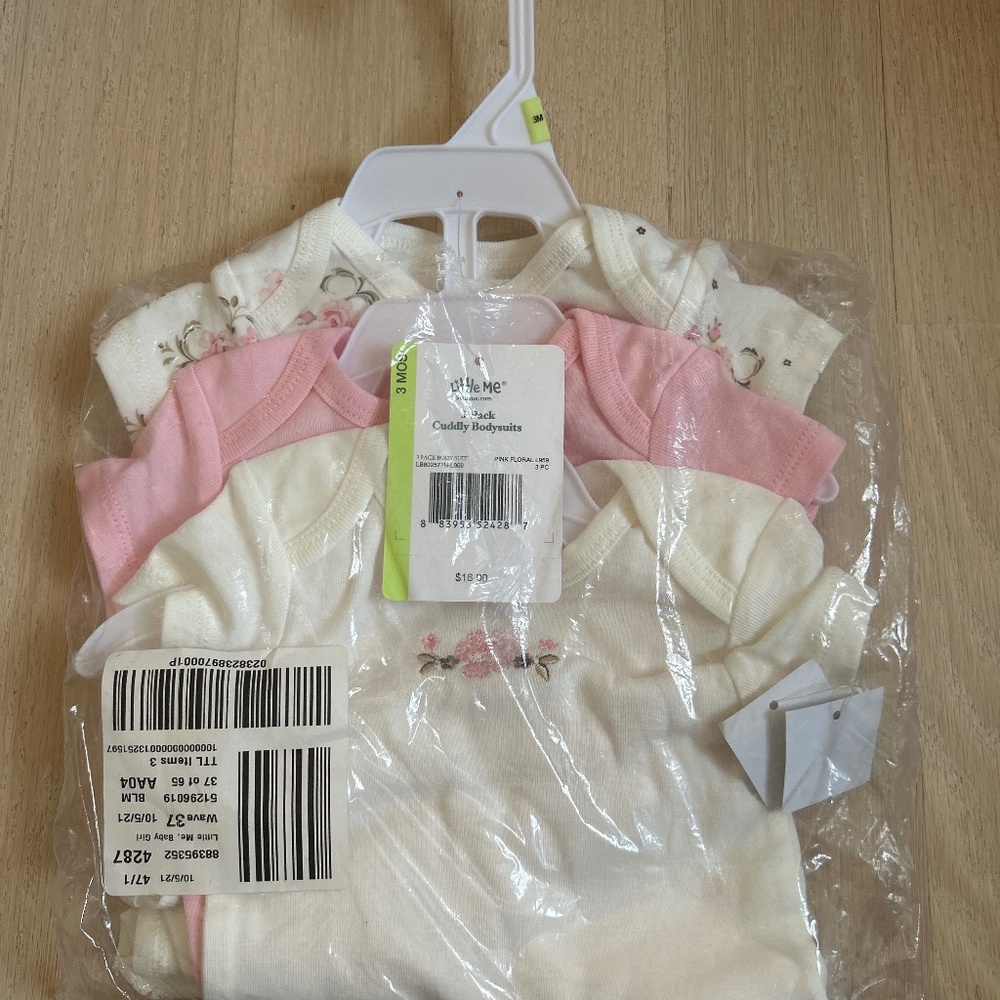 NWT Little Me Bodysuits - 3m